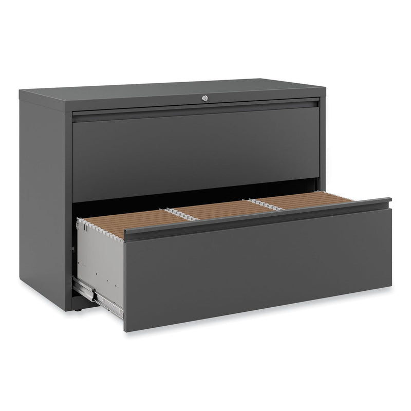 Alera Lateral File, 2 Legal/Letter-Size File Drawers, Charcoal, 42" x 18.63" x 28"