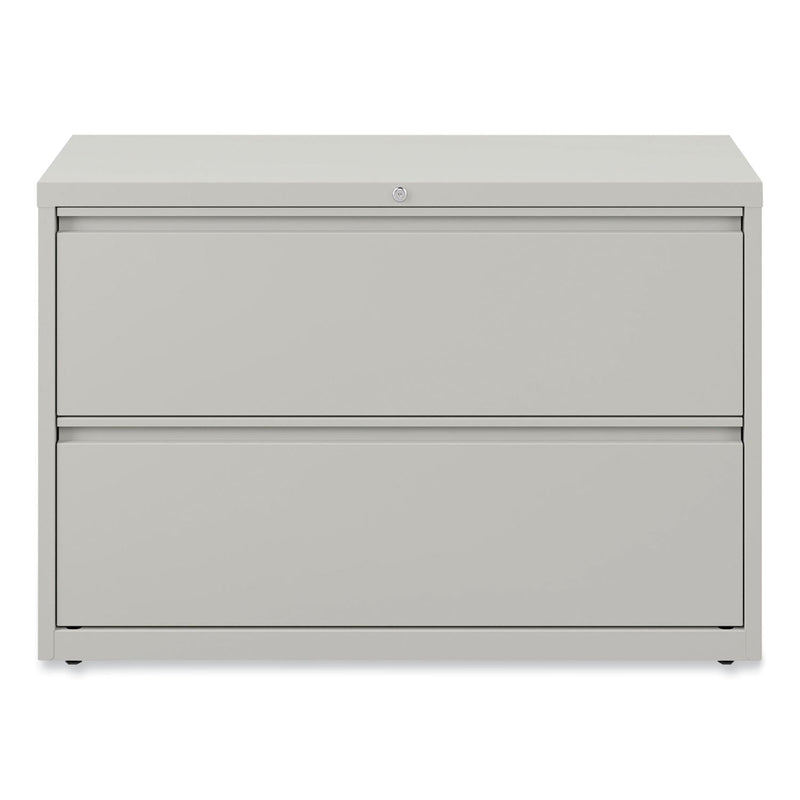 Alera Lateral File, 2 Legal/Letter-Size File Drawers, Light Gray, 42" x 18.63" x 28"