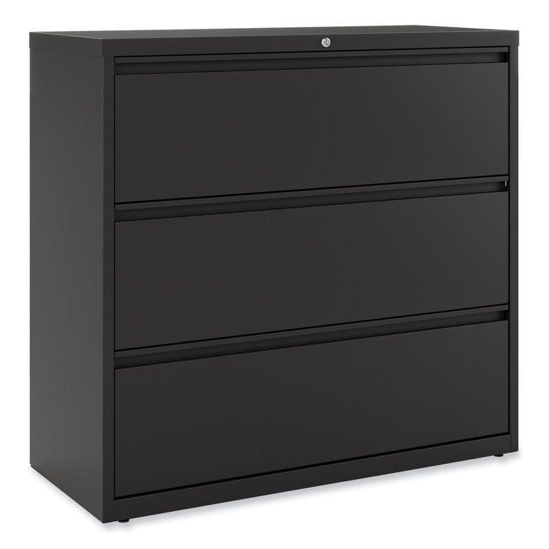 Alera Lateral File, 3 Legal/Letter/A4/A5-Size File Drawers, Black, 42" x 18.63" x 40.25"