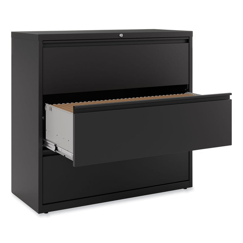 Alera Lateral File, 3 Legal/Letter/A4/A5-Size File Drawers, Black, 42" x 18.63" x 40.25"