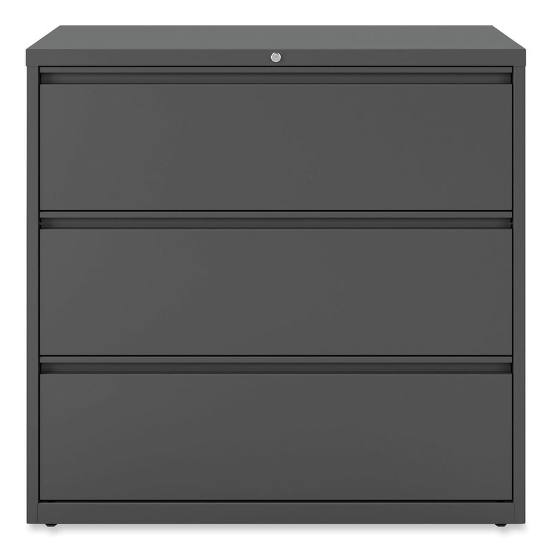 Alera Lateral File, 3 Legal/Letter/A4/A5-Size File Drawers, Charcoal, 42" x 18.63" x 40.25"