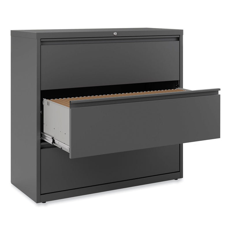 Alera Lateral File, 3 Legal/Letter/A4/A5-Size File Drawers, Charcoal, 42" x 18.63" x 40.25"