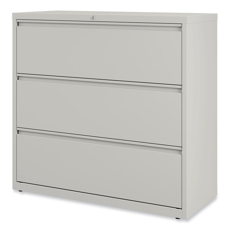 Alera Lateral File, 3 Legal/Letter/A4/A5-Size File Drawers, Light Gray, 42" x 18.63" x 40.25"