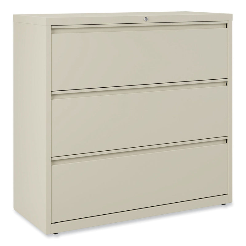Alera Lateral File, 3 Legal/Letter/A4/A5-Size File Drawers, Putty, 42" x 18.63" x 40.25"