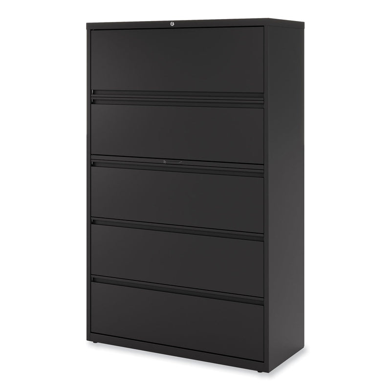 Alera Lateral File, 5 Legal/Letter/A4/A5-Size File Drawers, Charcoal, 42" x 18.63" x 67.63"