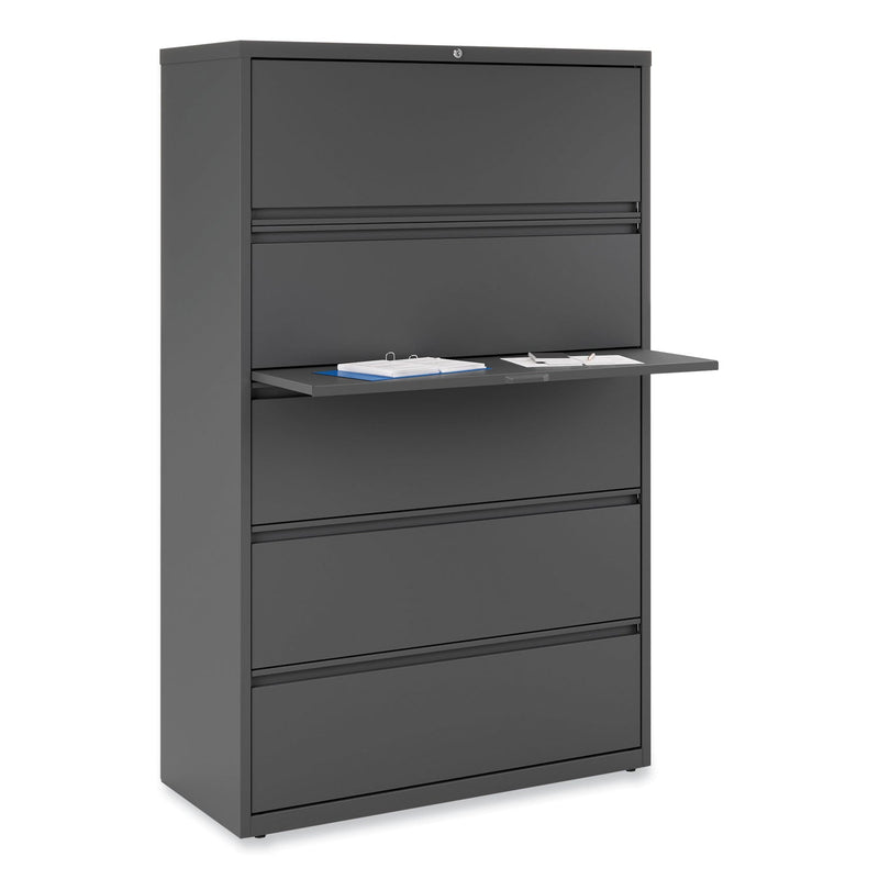 Alera Lateral File, 5 Legal/Letter/A4/A5-Size File Drawers, Charcoal, 42" x 18.63" x 67.63"
