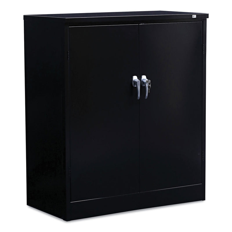 Alera Assembled 42" High Heavy-Duty Welded Storage Cabinet, Two Adjustable Shelves, 36w x 18d, Black