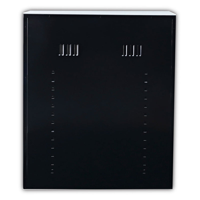 Alera Assembled 42" High Heavy-Duty Welded Storage Cabinet, Two Adjustable Shelves, 36w x 18d, Black