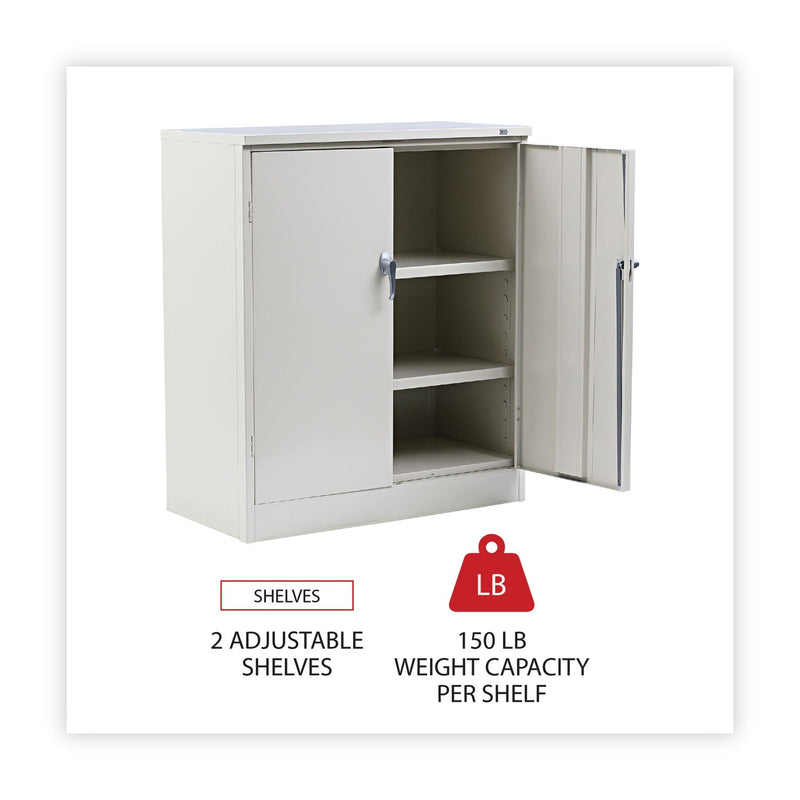 Alera Assembled 42" High Heavy-Duty Welded Storage Cabinet, Two Adjustable Shelves, 36w x 18d, Putty