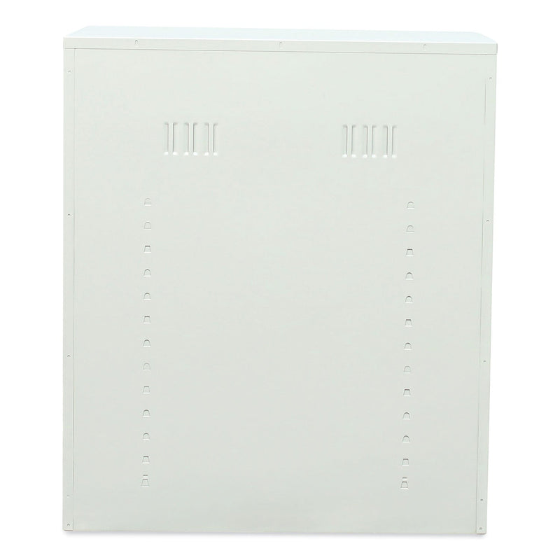 Alera Assembled 42" High Heavy-Duty Welded Storage Cabinet, Two Adjustable Shelves, 36w x 18d, Putty