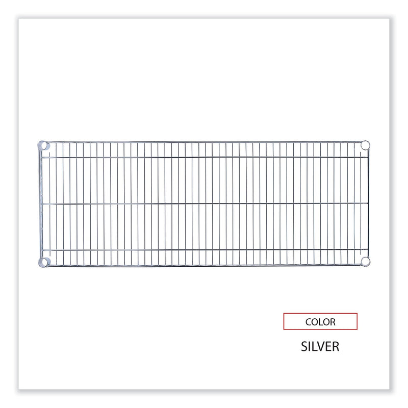 Alera Industrial Wire Shelving Extra Wire Shelves, 48w x 18d, Silver, 2 Shelves/Carton