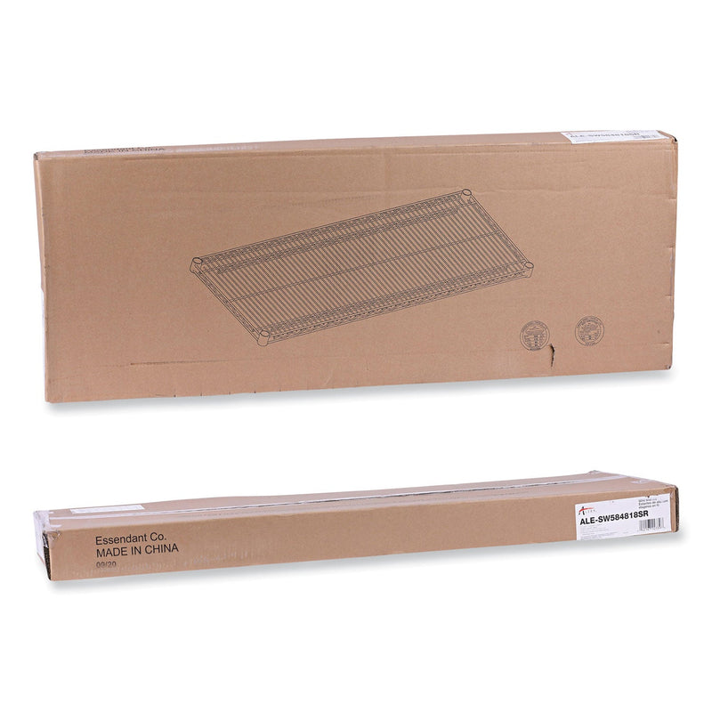 Alera Industrial Wire Shelving Extra Wire Shelves, 48w x 18d, Silver, 2 Shelves/Carton