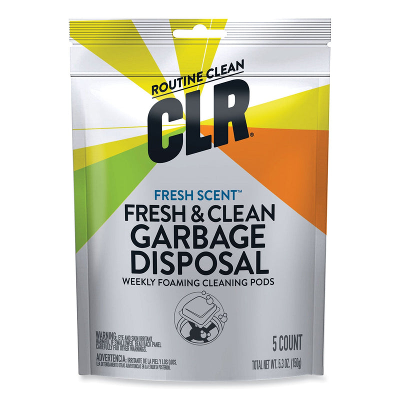 CLR PRO Fresh and Clean Garbage Disposal, Fresh Scent, 5 Pods/Pack, 6 Packs