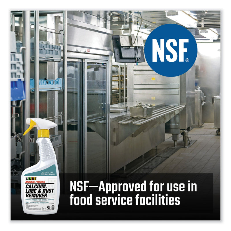 CLR PRO Calcium, Lime and Rust Remover, 32 oz Spray Bottle, 6/Carton