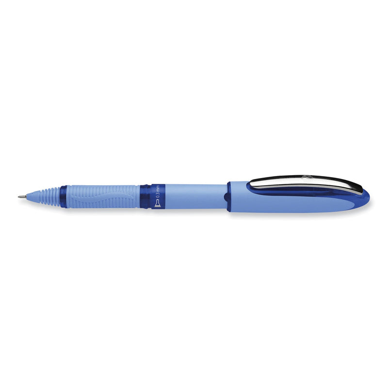Schneider One Hybrid N Roller Ball Pen, Stick, Extra-Fine 0.3 mm, Blue Ink, Blue Barrel, 10/Box