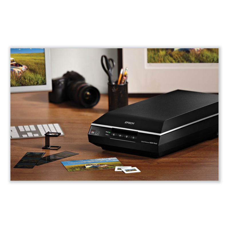 Epson Perfection V600 Photo Color Scanner, Scans Up to 8.5" x 11.7", 6400 dpi Optical Resolution
