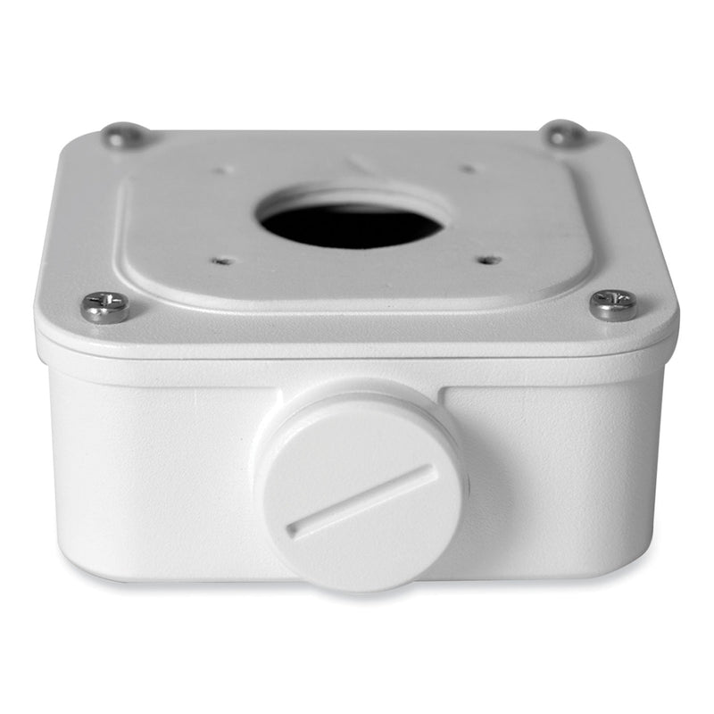 Gyration Mini Bullet Camera Junction Box, 3.66 x 3.66 x 1.54, White