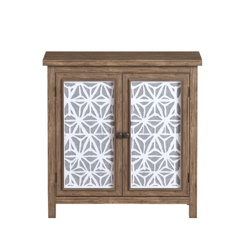 Storage Cabinet, Organizer - Brown Antique White