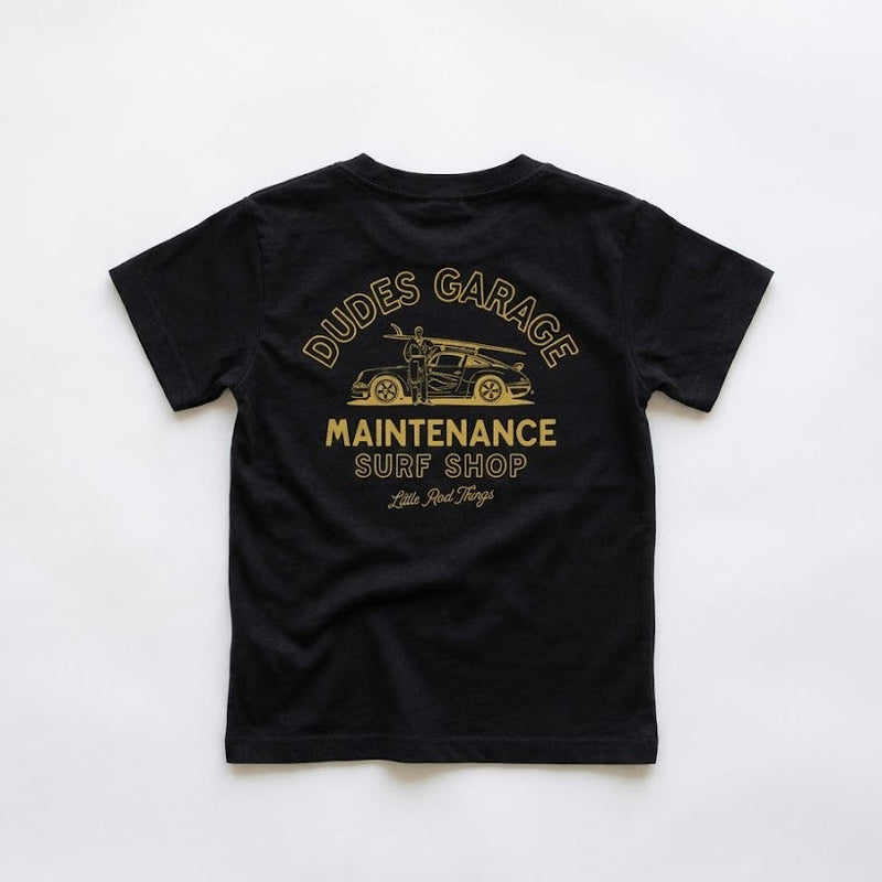 DUDES GARAGE TEE - BLACK