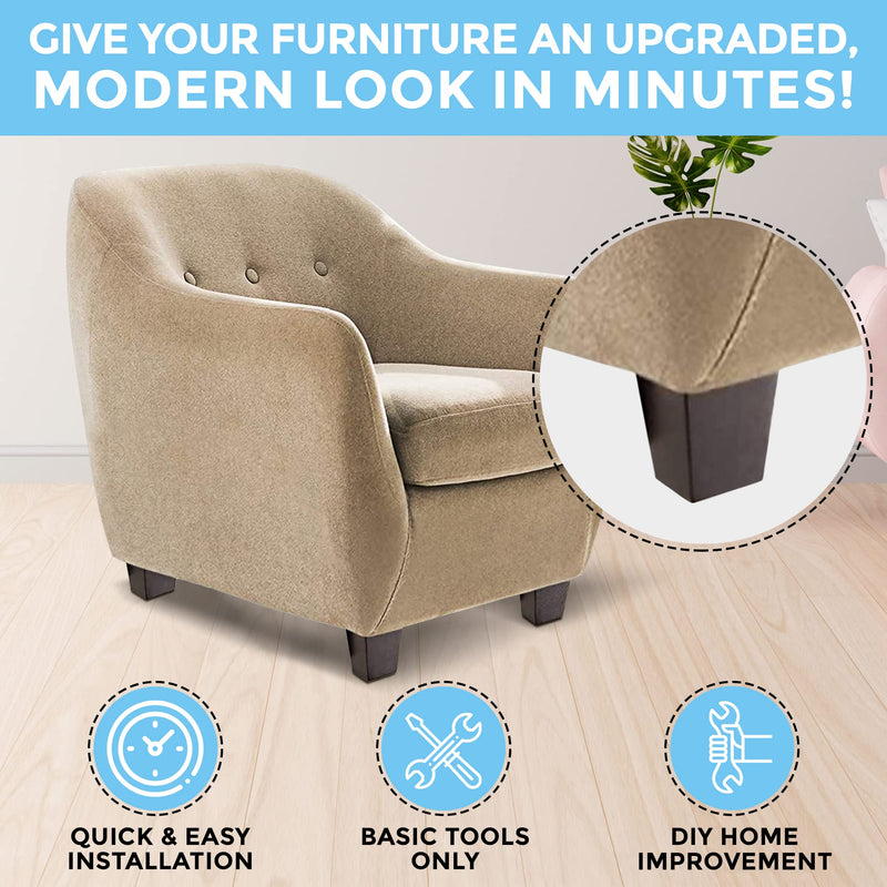 Premium Hardwood Furniture Leg Replacement