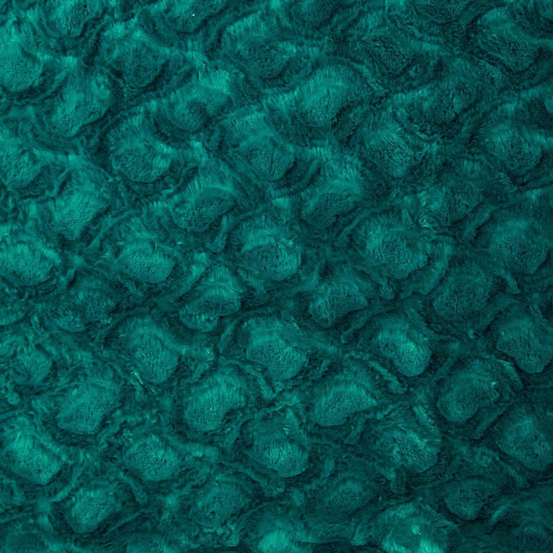 DaDa Bedding Emerald Green Blue Faux Fur Sherpa Throw Blanket