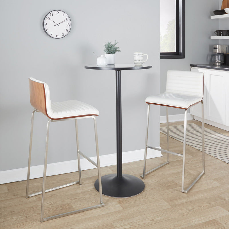 Mason Mara - Contemporary Fixed Height Barstool (Set of 2)