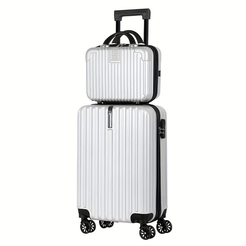 2-Piece Spinner Luggage Set – 20” Carry-On & 14” Crossbody Handbag
