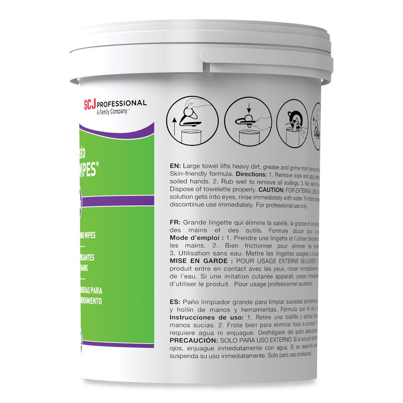 SC Johnson Professional Kresto KWIK-WIPES, Cloth, 7.9 x 5.7, Citrus, 70/Pack, 6 Packs/Carton