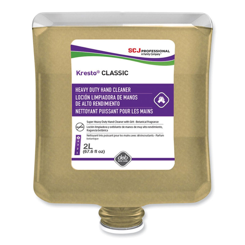 SC Johnson Professional Kresto Classic Heavy Duty Hand Cleaner Manual Cartridge, Fougere Scent, 2 L Cartridge Refill, 4/Carton