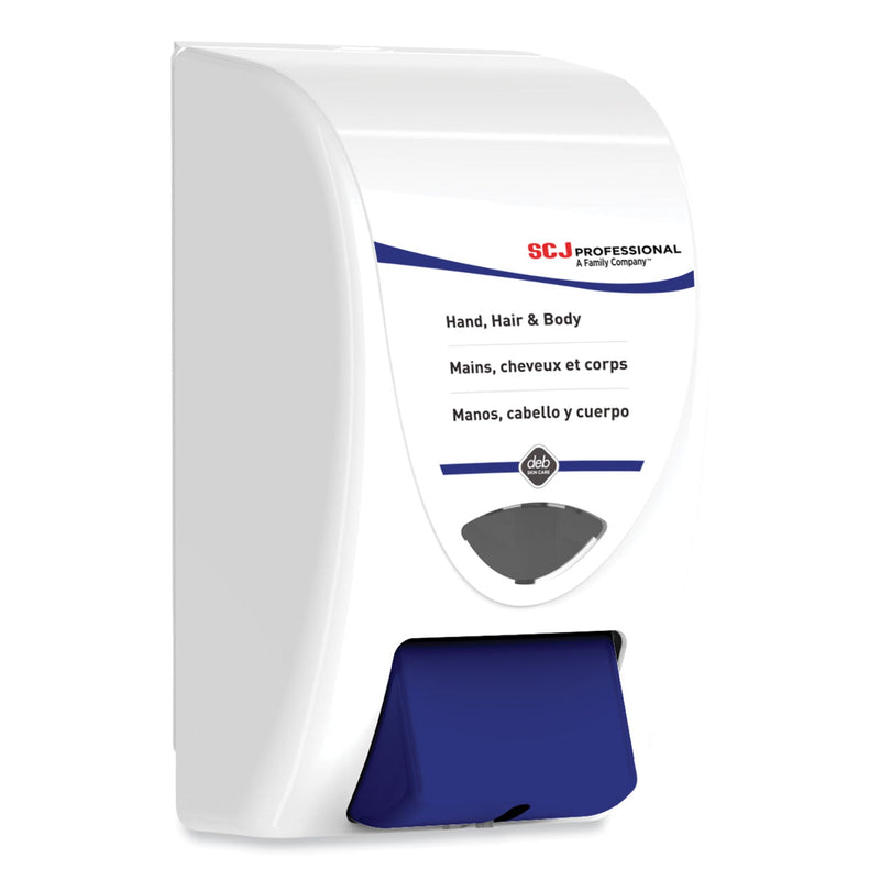 SC Johnson Professional Cleanse Hand, Hair and Body Dispenser, 2 L, 6.4 x 5.7 x 11.5, White/Blue, 15/Carton