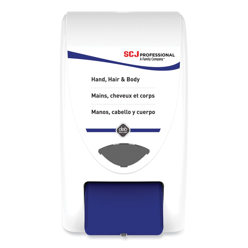 SC Johnson Professional Cleanse Hand, Hair and Body Dispenser, 2 L, 6.4 x 5.7 x 11.5, White/Blue, 15/Carton