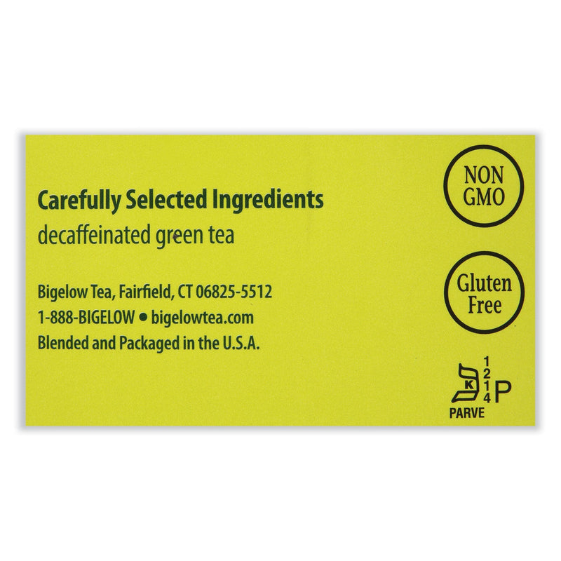 Bigelow Decaffeinated Green Tea, Green Decaf, 0.34 lbs, 28/Box