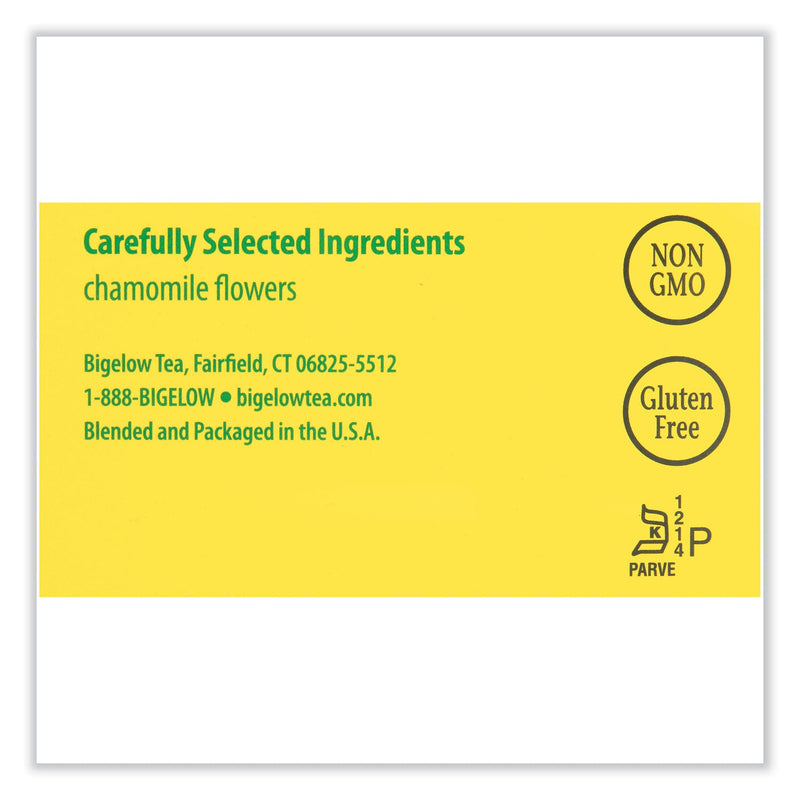 Bigelow Single Flavor Tea, Cozy Chamomile, 28 Bags/Box