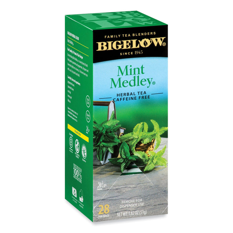 Bigelow Mint Medley Herbal Tea, 28/Box