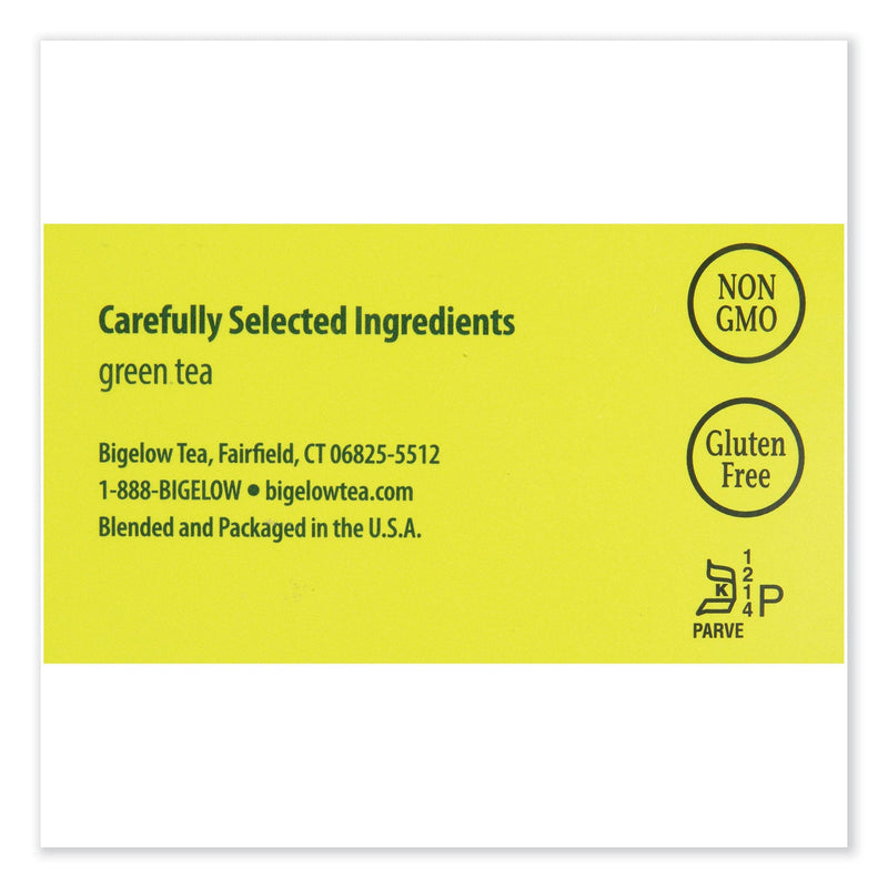 Bigelow Single Flavor Tea, Green, 28 Bags/Box