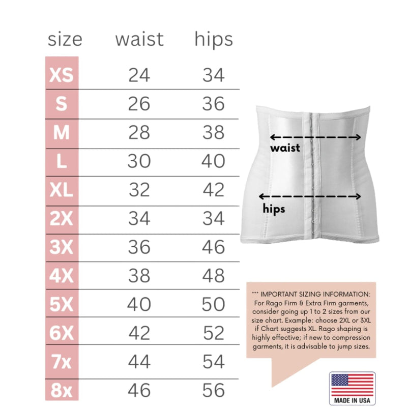 Style 821 | Shapette Powermesh Satin Panel Waist Cincher