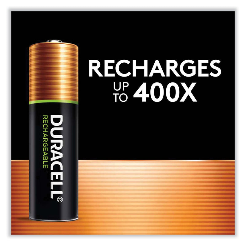 Duracell Rechargeable StayCharged NiMH Batteries, AAA, 2/Pack