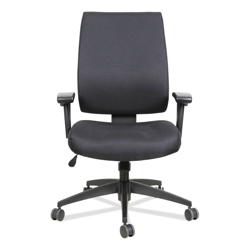 Alera Wrigley Series High Performance Mid-Back Synchro-Tilt Task Chair, Supports 275 lb, 17.91" to 21.88" Seat Height, Black