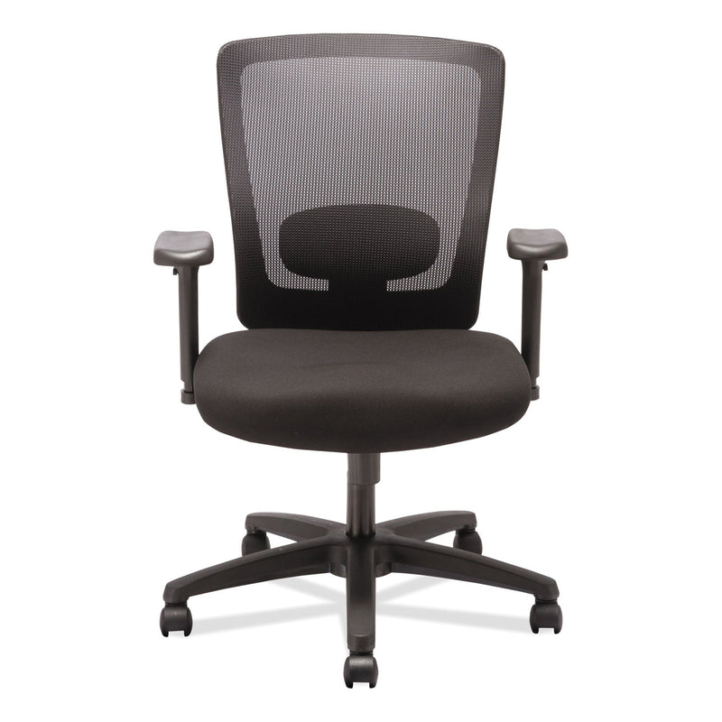 Alera Envy Series Mesh Mid-Back Swivel/Tilt Chair, Supports Up to 250 lb, 16.88" to 21.5" Seat Height, Black