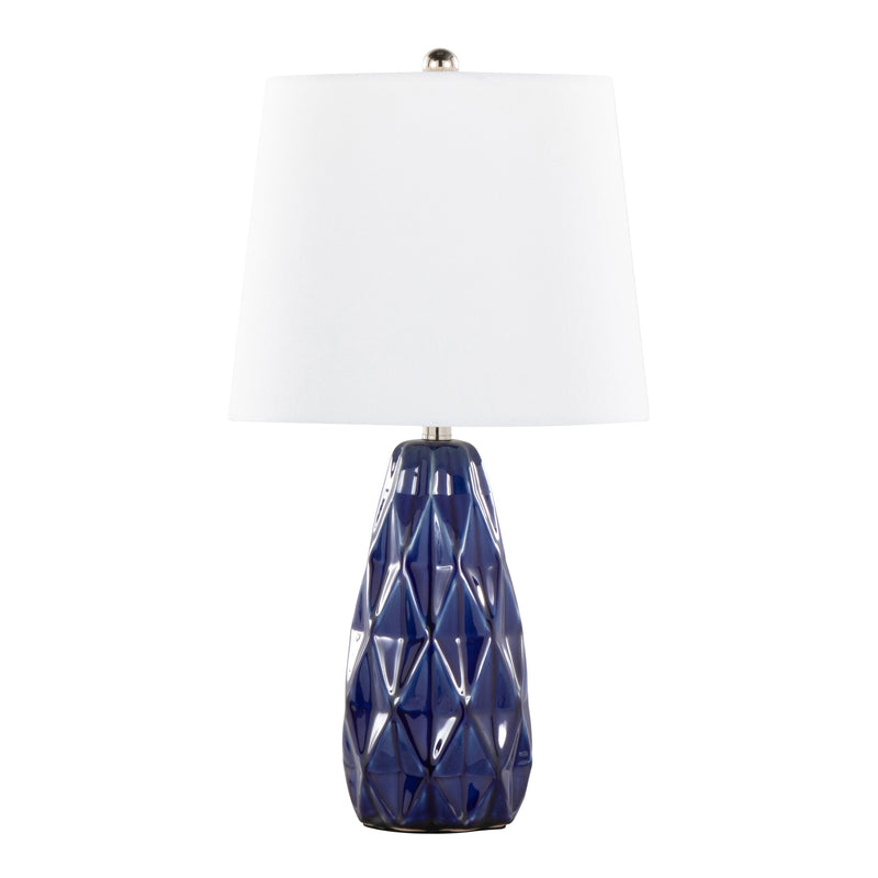 Hex 20' Contemporary Ceramic Accent Lamp Set of 2