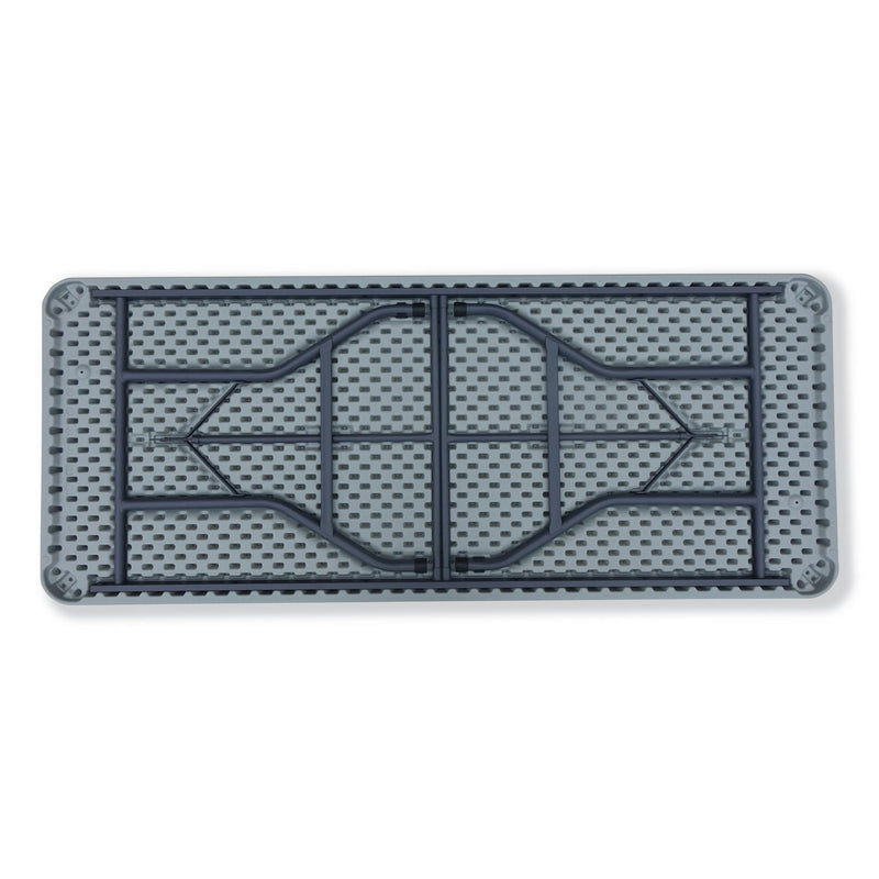 Alera Rectangular Plastic Folding Table, 72w x 29.63d x 29.25h, Gray