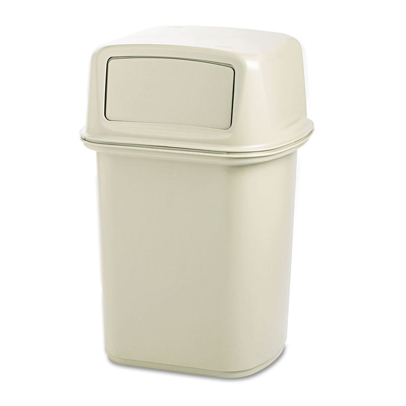 Rubbermaid Ranger Fire-Safe Container, Square, Structural Foam, 45 gal, Beige