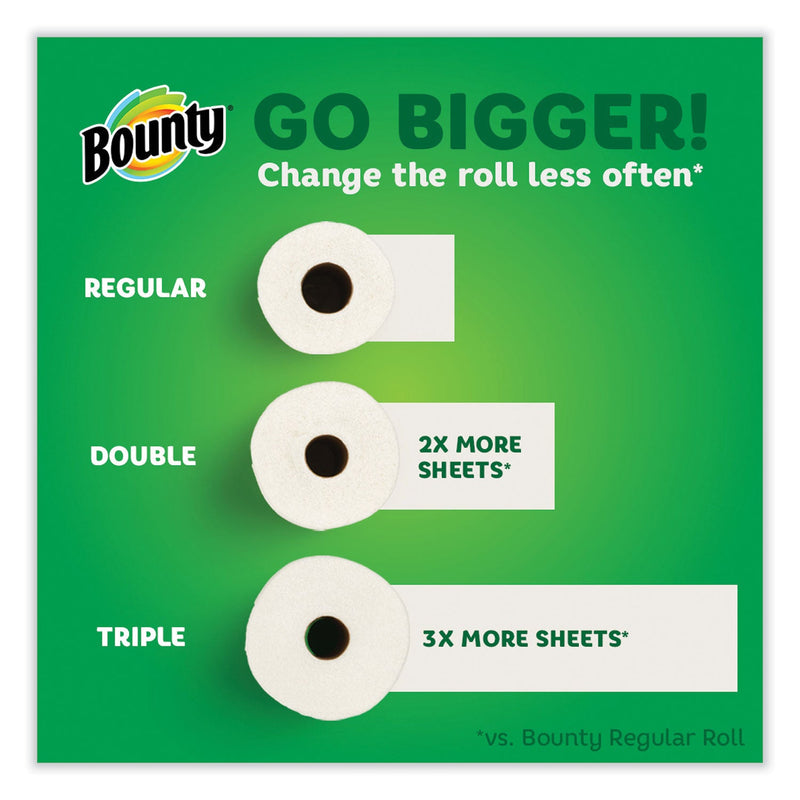 Bounty Select-a-Size Kitchen Roll Paper Towels, 2-Ply, 5.9 x 11, White, 74 Sheets/Roll, 24 Rolls/Carton