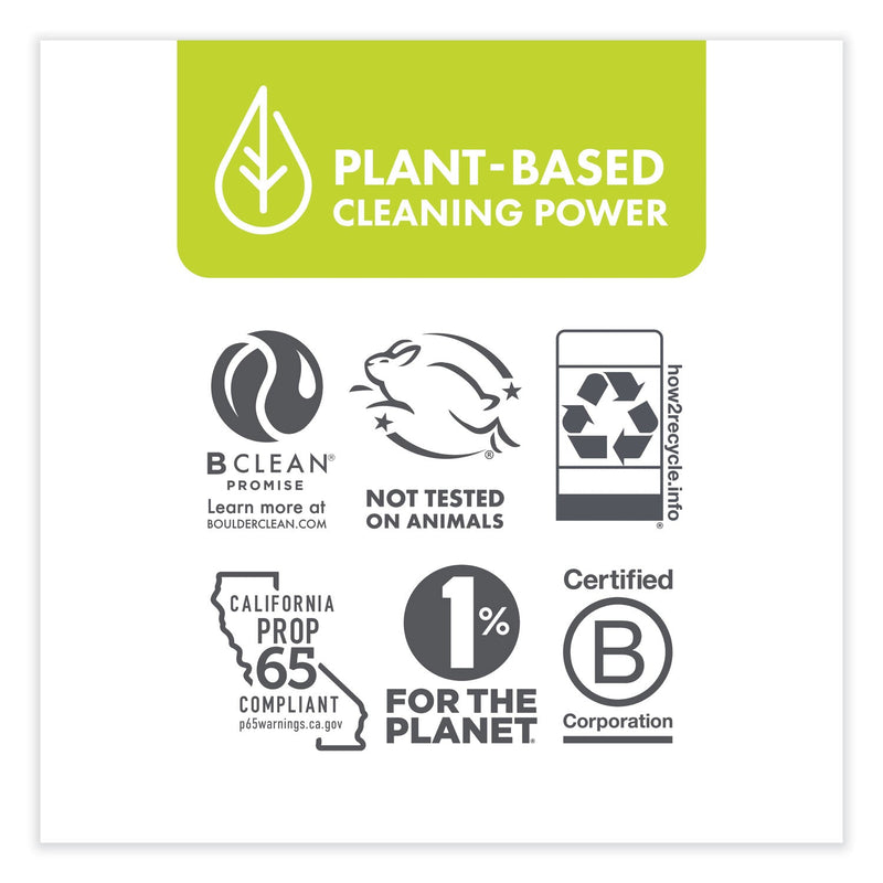 Boulder Clean Laundry Detergent Sheets, Clean Cotton, 40/Pack, 12 Packs/Carton