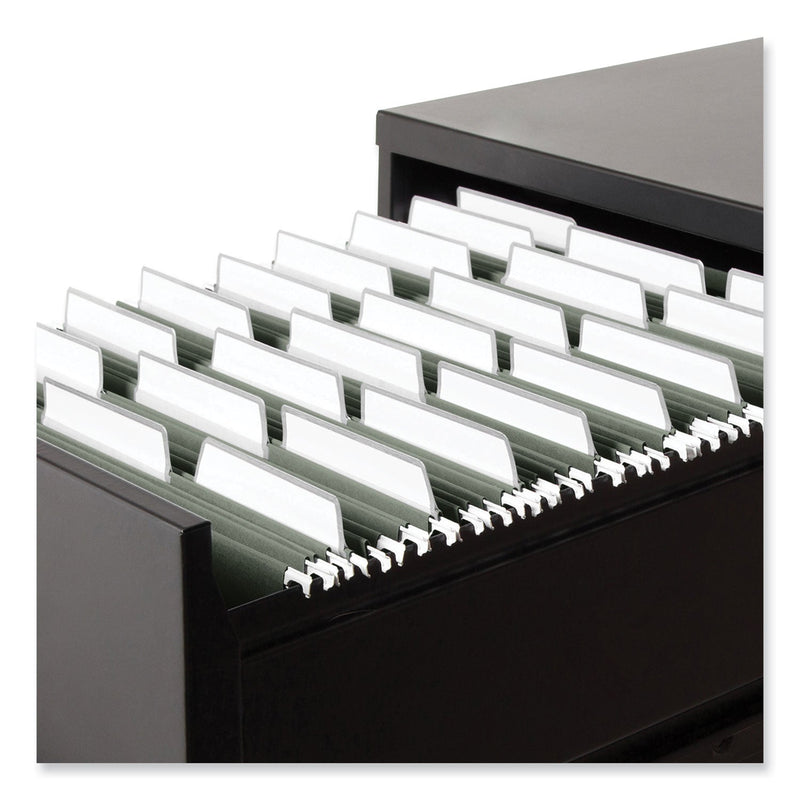 Smead 100% Recycled Hanging File Folders with ProTab Kit, Letter Size, 1/3-Cut, Standard Green