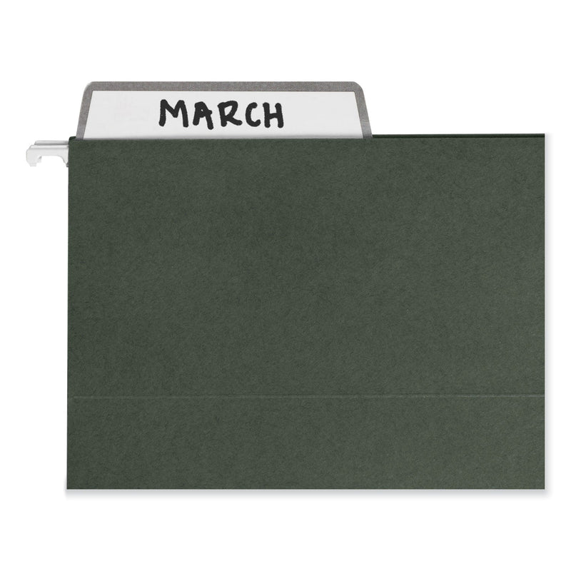 Smead 100% Recycled Hanging File Folders with ProTab Kit, Letter Size, 1/3-Cut, Standard Green