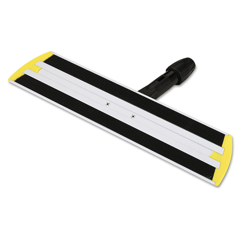 Rubbermaid HYGEN Quick Connect S-S Frame, Wet/Dry Mop 17.19w x 3d, Aluminum, Yellow