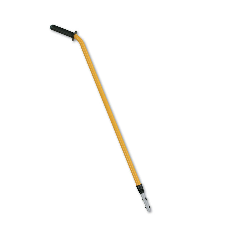 Rubbermaid HYGEN 48-72" Quick-Connect Ergo Adjustable Handle, Black/Yellow