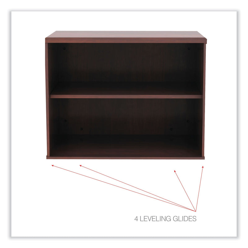 Alera Open Office Low Storage Cabinet Credenza, 29 1/2 x 19 1/8x 22 7/8, Cherry