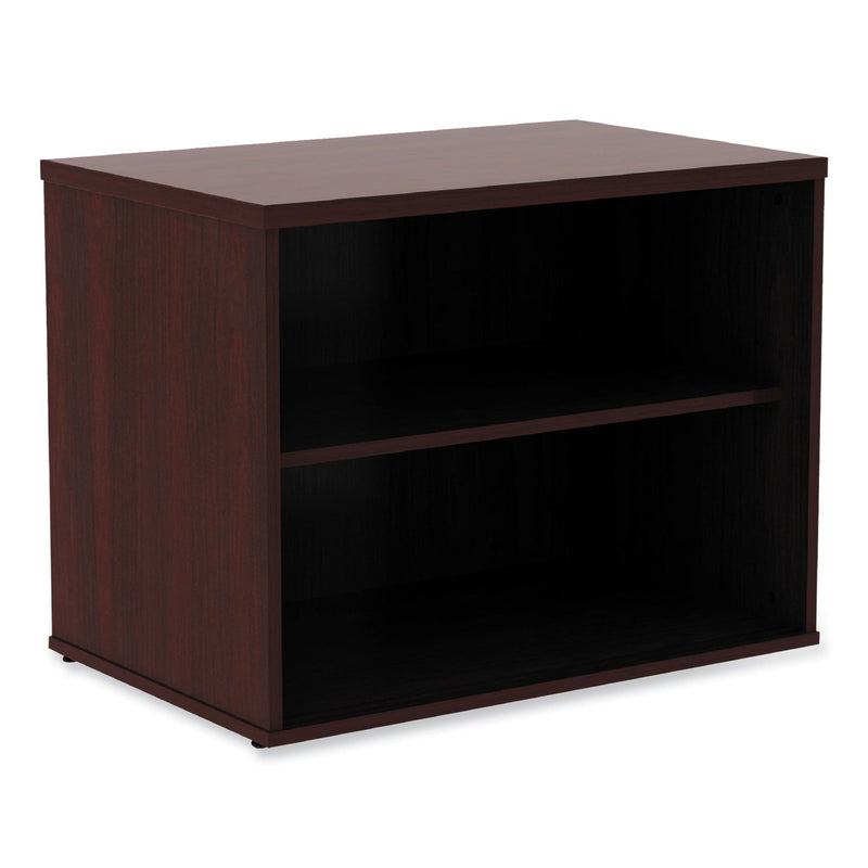 Alera Open Office Low Storage Cab Cred, 29 1/2w x 19 1/8d x 22 7/8h, Mahogany